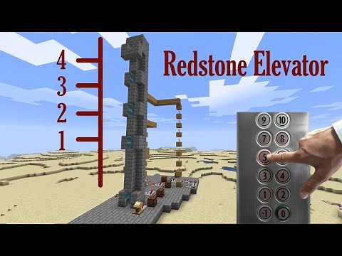 How to Build Redstone Water Elevator That Stops at Each Floor in Minecraft | Redstone Tutorial