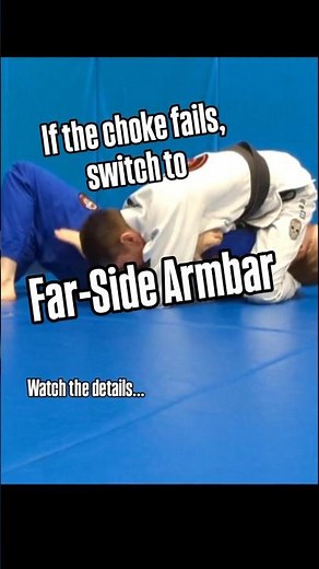 Armbar when the choke fails from side control #bjj #jiujitsu #bjjtechniques #armbar