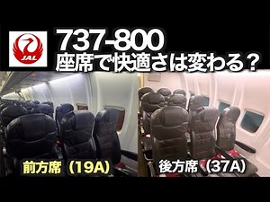 [Flight Review] JAL 737-800 Front Seat 19A vs Rear Seat 37A | Does Seat Position Affect Comfort? ...