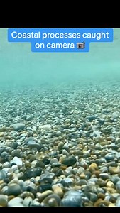 COASTAL PROCESSES IN ACTION You can observe coastal processes happening in real time. Traction is the movement of sediment as it rolls along the sea bed. When there is enough energy in the water to lift the particles—depending on their size—the sediment bounces along. This process is known as saltation. As these sediments move and collide with each other, they break into smaller pieces. Over time, this leads to the particles becoming smaller, smoother, and rounder. This erosional process is know