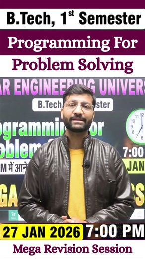 Programming for Problem Solving | B.tech 1st Sem | Mega Revision Session #beu #semesterexam #btech