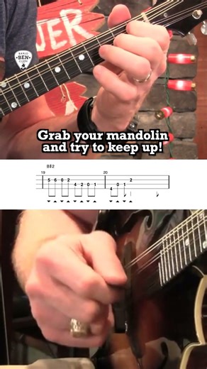 Can you keep up?!😳 #mandolinlesson #mandolin #bluegrass