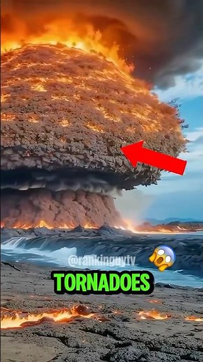 Top 5 Fire Tornadoes Caught on Camera 🔥🌪️ #top5 #naturalphenomena