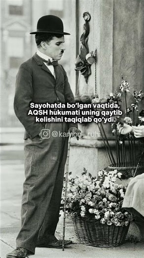 Charlie Chaplin hayoti siz o‘ylagandek emas #uzbekistan #history #movie #rek #shorts #world #edit