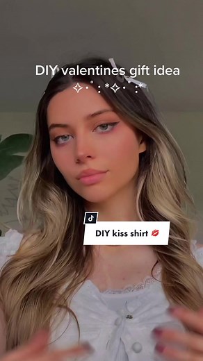 DIY kiss t shirt 💋🥺🫶🏻 #diy #love #valentines