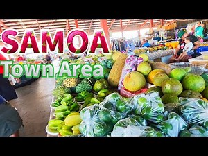 The Town Area of Samoa, Capital, Apia #samoa #samoanfood #farmersmarket #florist