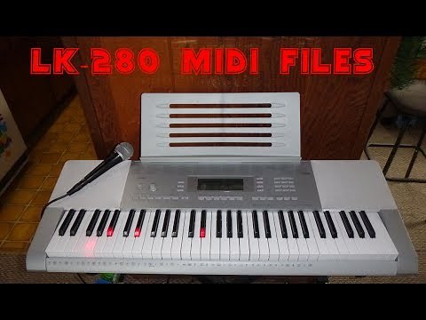 Casio LK-280 keyboard How to download and Configure Midi files for lesson playback