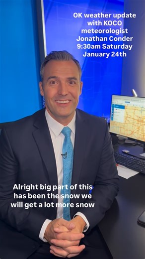 Weather update at 9:30am on Saturday, January 24th with KOCO meteorologist @jonathan.conder #oklahoma #oklahomaweather | KOCO 5 News