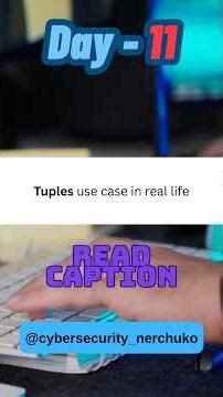 Python Tuples Explained in 60 Seconds | Day 11 Python Series