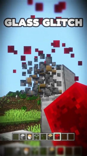 Glass glitch minecraft moment #minecraft #shorts #trending