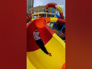 Volcano Slide Water Park waterslide shorts travel