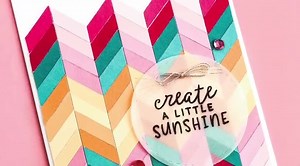 Happy Friday! We absolutely loved this colorful twist on a classic chevron pattern using our Cricut®️Artbooking Collection! Check it out!🎉 #cardmaking | Close To My Heart