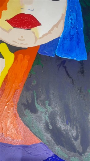 33 reactions |  Les couleurs, c’est la vie ! Voici une nouvelle peinture en préparation… elle n’est pas encore terminée, mais elle commence déjà à parler. Chaque couleur, chaque nuance, apporte un peu de lumière et d’émotion. Dans un monde parfois difficile, la musique et les couleurs sont notre véritable bonheur. Cette toile n’est qu’au début de son histoire, et si elle vous touche, faites-moi un petit clin d’œil.  | Mathias Lauriola | Facebook