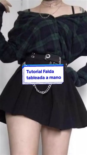 Tutorial de Falda Tableada a Mano Sin Máquina