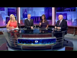 WGN News at Nine sign off, girls wave
