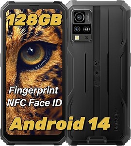 Blackview Rugged Phones BV4800 Pro 4GB 128GB Octa-core 6.5” IP68 & IP69K Waterproof Smartphones, 4G LTE Dual SIM Mobile Phone, NFC Glove Mode, Black