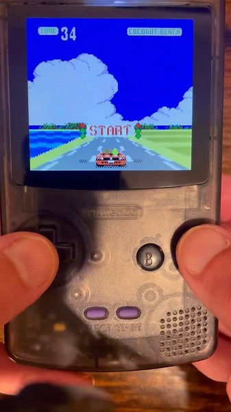 Outrun GB for Game Boy Color running on my FPGBC 🥰
