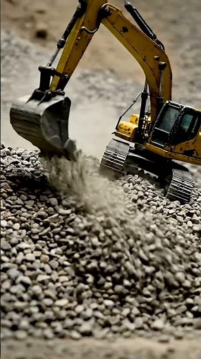Mini Excavator Digging Gravel! 🚧 Satisfying RC Construction Action!