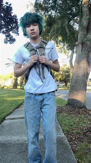 miss my friends #fyp #viral #fashion #ootd #bluehair | outfit