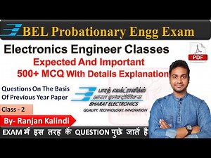 C2 BEL Probationary Engineer Class | Important MCQ Questions With Explanation | PYQ | BEL Exam