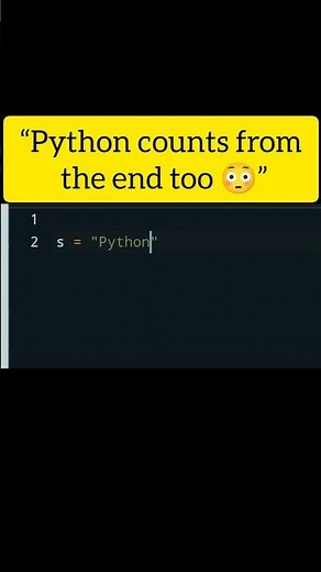 Negative Indexing in Python 🔥 Easy Trick #shorts #python #codingwithpk #youtubeshorts