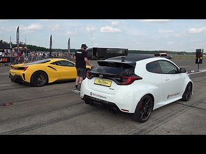 Ferrari 488 Pista vs 400HP Toyota Yaris GR