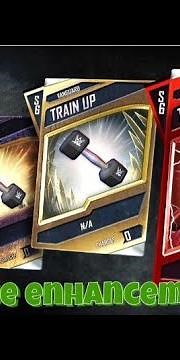 WWE SuperCard: how to use enhancement cards