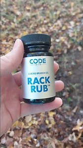 Using the Code Blue Rack Rub for a Mock Scrape!🔥🦌 #hunt #deerhunting #deer #hunting #deerseason2023