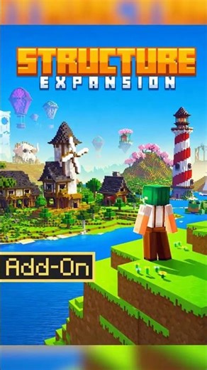 Nuevas ESTRUCTURAS Minecraft BEDROCK 🏰 #shorts