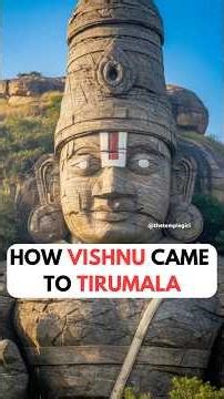 Story of how Vishnu came to Tirumala #tirumala #tirupati #lordvishnu #vaikunthaekadashi