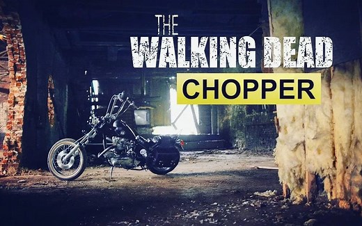 美剧行尸走肉 弩男达里尔的第一台摩托 凯旋摩托改装chopper