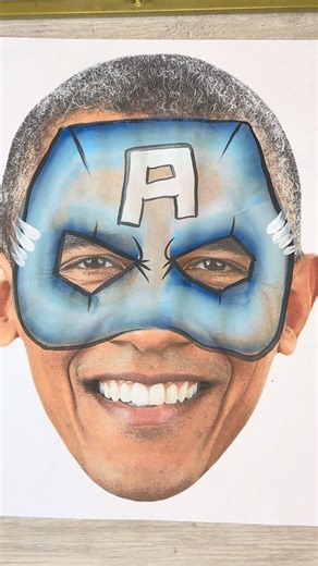 I thought this would be fitting for black history month and Presidents’ Day. Shout out to my friend Kiersten, who I actually met on here for brainstorming with me @Kierisma ##barackobama##presidentsday##blackhistorymonth##facepaint##captainamerica