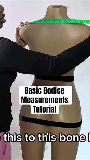 How to Take Body Measurements Correctly for Sewing ✂️ | Beginner Sewing Tips #Shorts #sewingblogger