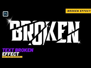 Mind-Blowing Broken Text Effect in Photoshop | Easy Step-by-Step Tutorial!.