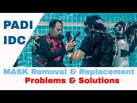 Mask Removal Scuba Diving 🥽 Problems & Solutions • PADI IDC Course