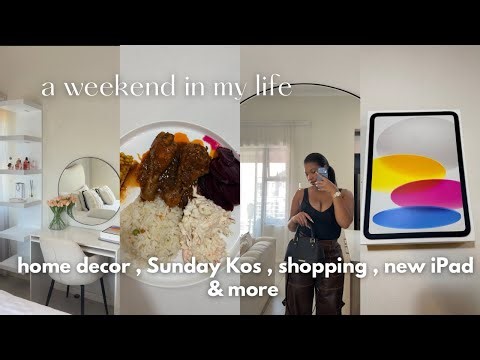 WEEKEND VLOG ,MY MAN GOT ME AN IPAD FOR VALENTINE, WE GOT A NEW MIRROR + COOKING + SHOPPING FOR AMU