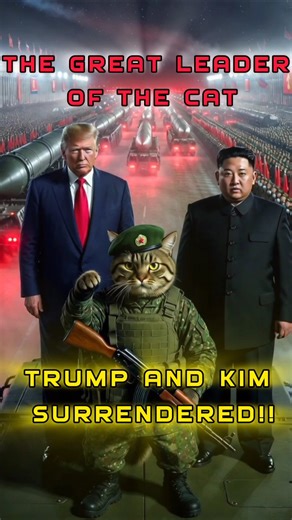 When the Supreme Leader is actually a CAT 😱Trump & Kim just became side characters 💀🐱Pyongyang 2026