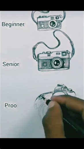 Realistic Camera Drawing 🎨📷 | Amazing Pencil Art Process ✨ #shorts