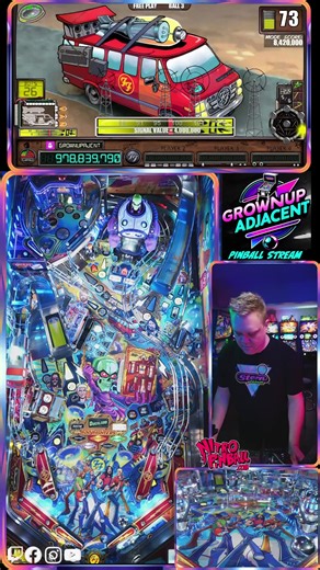 Grownup Adjacent Pinball Live Stream https://linktr.ee/grownupadjacent https://www.twitch.tv/grownup_adjacent #pinball #arcade #gaming #videogames #retro #games #gamer #arcadegames #retrogames #twitch #livestream #streaming Streaming Pinball Daily 815am and 330pm Come Hang Out | NITRO PINBALL
