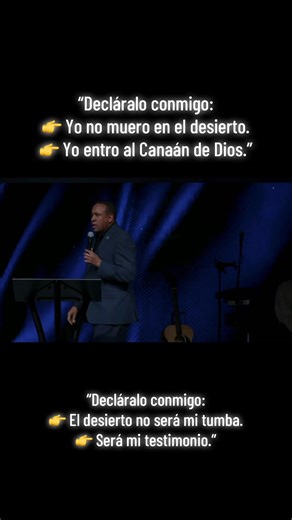 “Decláralo conmigo: 👉 Yo no muero en el desierto. 👉 Yo entro al Canaán de Dios.”#predicascristianas #pastorjuancarlosharrigan #fyp