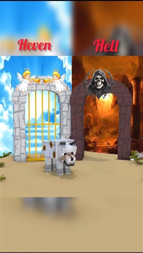 Does The Dog Deserve To Go To Heaven? #shorts #minecraft #minecraftanimation #shortsfeed