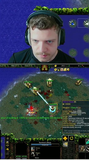 Mana Shield Into Siege in WC3 Tower Survivors