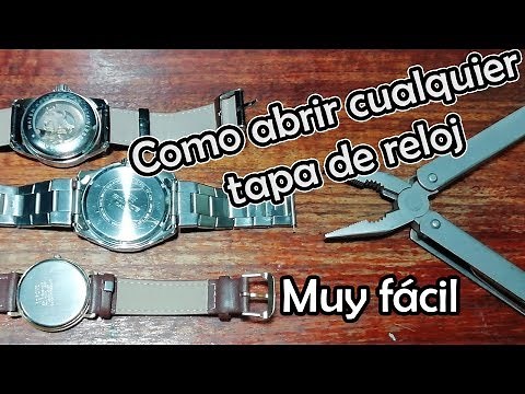 Como ABRIR un Reloj (facil) | Con Herramientas Basicas