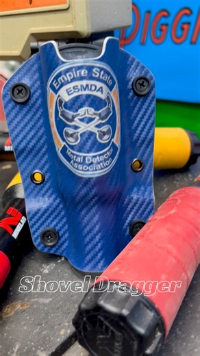 Shovel Dragger Relics | Club graphics on carbon fiber. Hand built for Minelab Pro Find Pinpointers. Rotating base, dual gated attachments, mud/dirt purge slots.... | Instagram