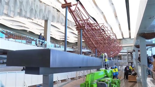 Egypt museum offers live experience to see restorers as they assemble Khufu's second solar boat