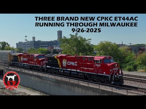 Three New CPKC ET44AC Engines First Run On The Daily 149 Intermodal Unit Train 9-26-2025
