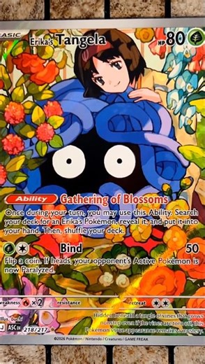 Tangela (218/217 - Illustration Rare) - Mega Evolution: Ascended Heroes - Pokemon TCG