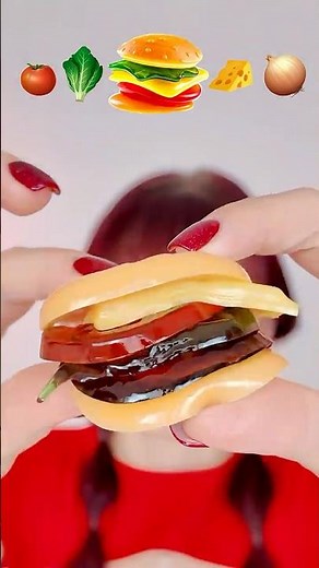 ASMR Gummy Burger Candy Eating #mukbang