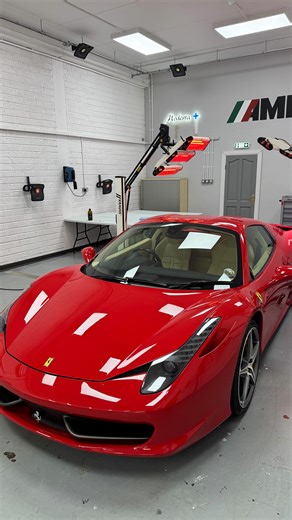 A full transformation for this stunning Ferrari 458 Spider. . After a deep decontamination wash and removal of the old, discoloured PPF, we carried out a multi-stage paint correction to restore clarity, gloss, and bring the Rosso red back to life. . The entire car was then wrapped in premium STEK PPF for complete protection, finished with Modesta ceramic coatings on top of the PPF and wheels. . Refreshed. Enhanced. Fully protected — exactly how a Ferrari should look😎 . If your car needs a refre