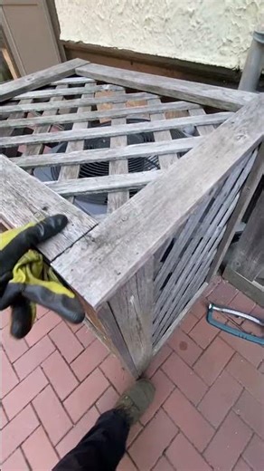 AC Unit Lattice Concealment #backyard #lattice